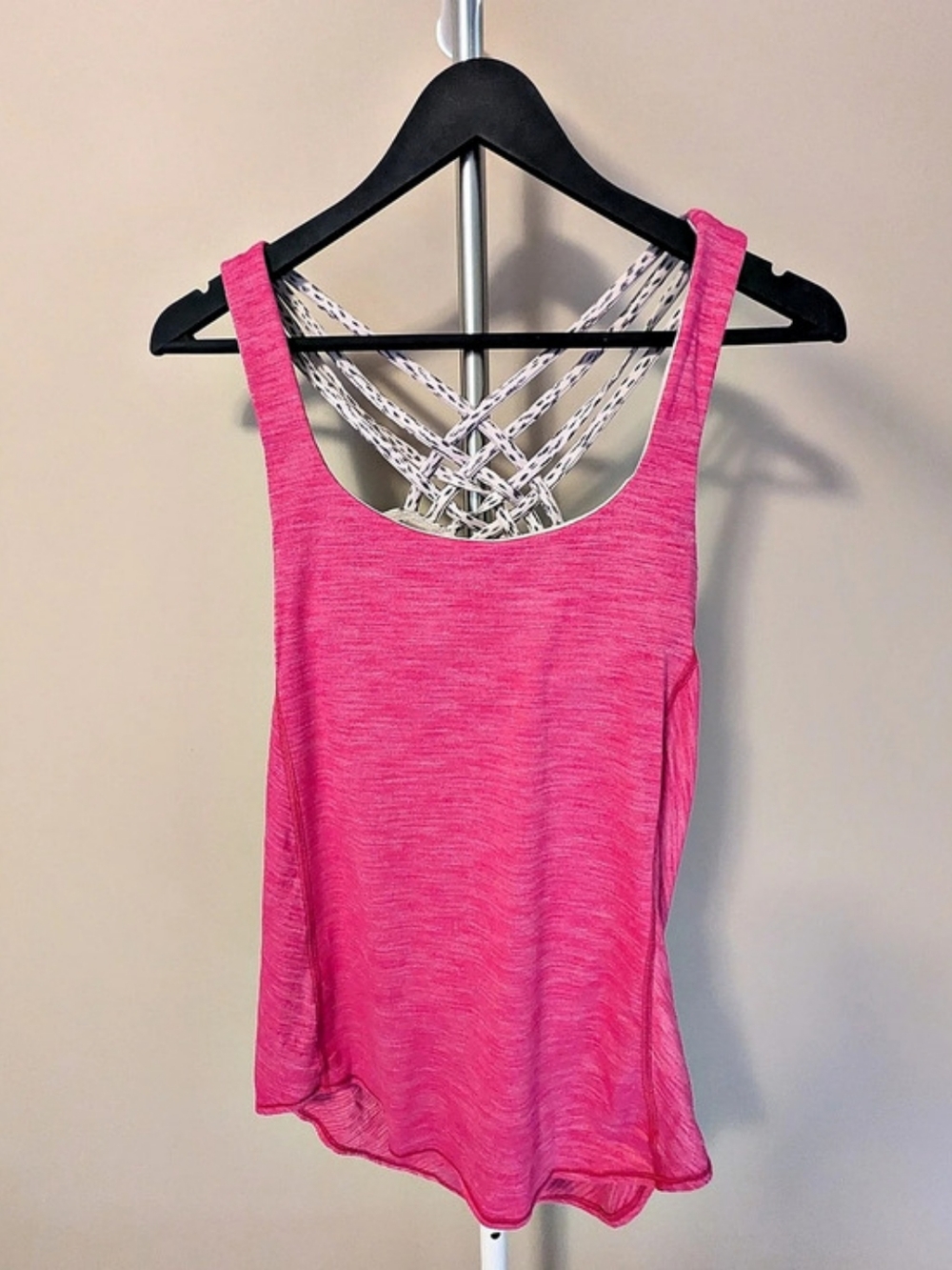 Athleta Pink Animal Print Tank Top Size Small